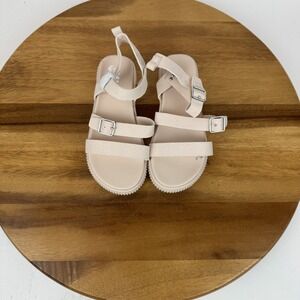 New Little Kids Mini Mia Lil Edenn Pink Strappy Platform Wedge Sandals Size 11 C